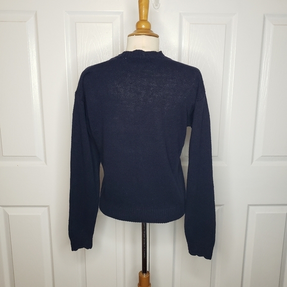 Vintage Embroidered Linen Cotton Cardigan S Cottagecore Grannycore  Prairie - Picture 6 of 9